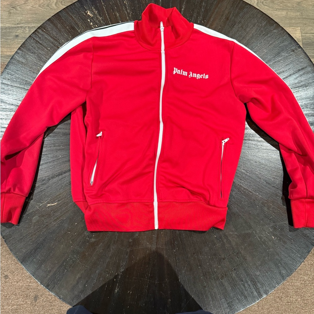 Palm Angels Red Bomber Jacket